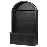 Arched Top Hall Tree With 5 Hooks
