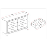 Harry - Dresser With 5 Spacious Drawers - Brown