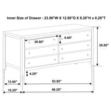 Clement - 6 Drawer Dresser Cabinet - Espresso