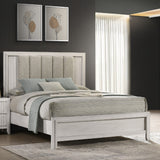 Plush Upholstered Headboard Framed Bed