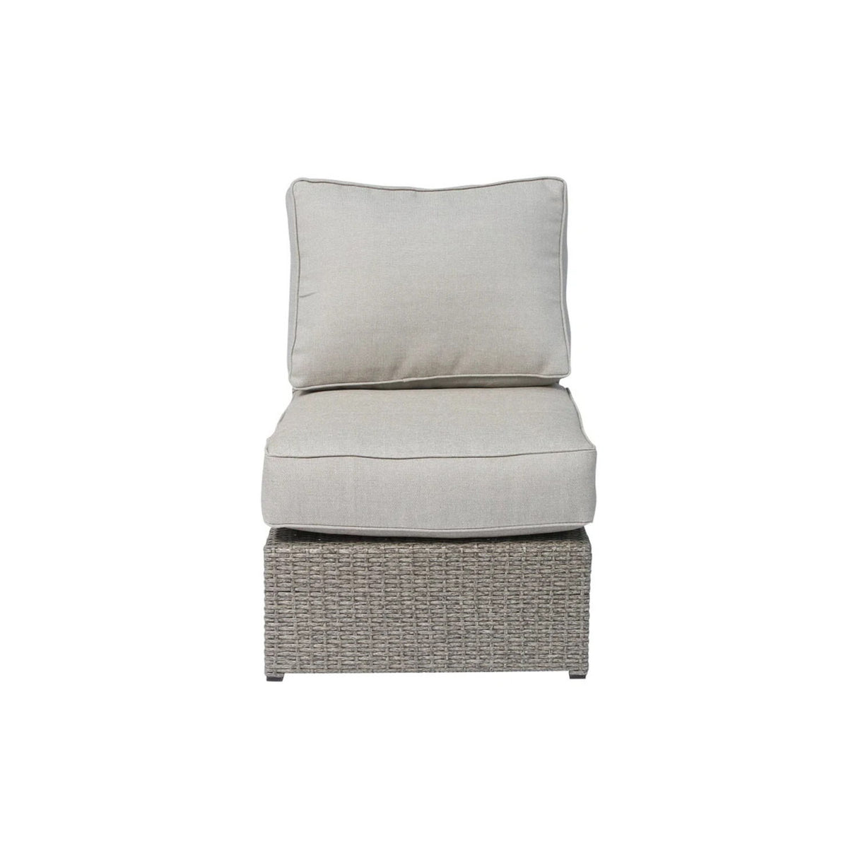 Comfortable Modern Patio Rattan Sectional Set With Cushions