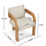 Dining Chairs With Pillow Back (Set of 2)