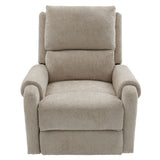 Manual Recliner Massage Chair With Swivel Rocker, 8 Massage Modes, Side Storage Pocket
