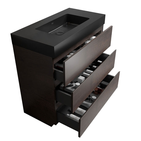 Alice - Bathroom Vanity With Large Storage, Freestanding