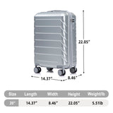 Hard Shell Travel Luggage With Scratch Resistant Surface
