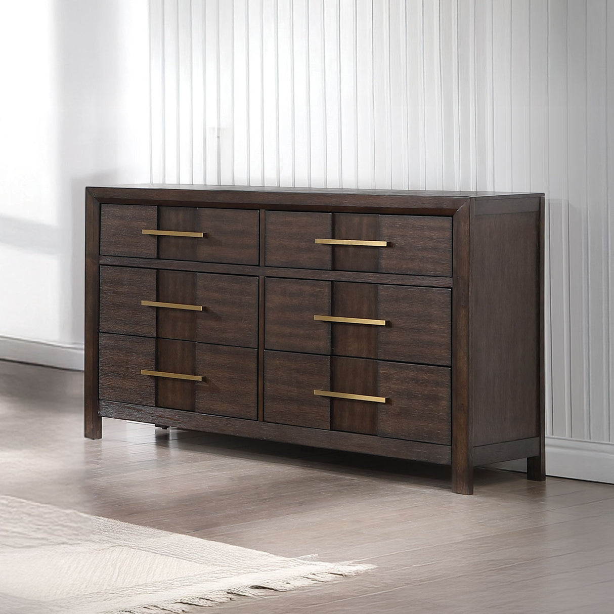 Kenzo - 6 Drawer Dresser - Walnut