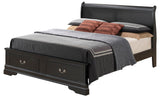 Upholstered Panel Sleigh Bed Design