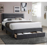 Contemporary Bed With Storage Drawer