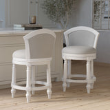 Barrel Back Stool With Swivel