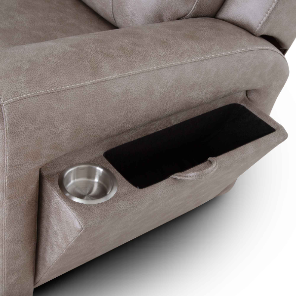 FRANK ARGENT GRAY FABRIC RECLINER - FRANK 4730 3429-22 ARGENT GRAY FABRIC RECLINER