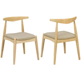 Dining Chairs With Ergonomic Backrest (Set of 2)