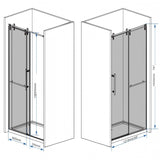 Frameless Sliding Bathtub Door With Frame