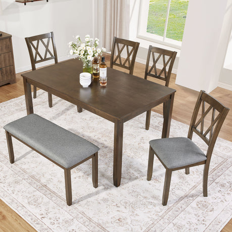 Modern Dining Set With Upholstered Chairs