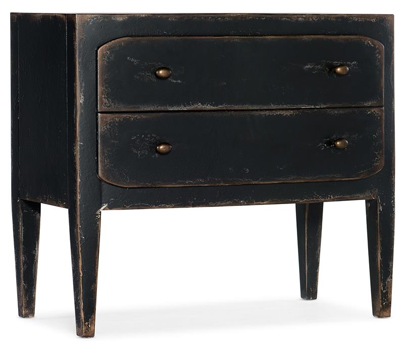 Ciao Bella Two-Drawer Nightstand- Black - 5805-90016-99