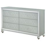 Arabesque - 6 Drawer Dresser - Silver