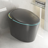 Unique Smart Toile With Built In Bidet, Auto Open / Close Seat, Foot Sensor, LED Display, Night Light, Warm Water & Dryer Ceramic