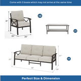 Patio Furniture Set & Coffee Table For Backyard
