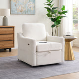 Swivel Arm Chair With Soft, Comfy Accent Chair For Living Room