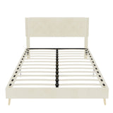 Upholstered Bed With Tufted Headboard
