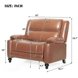 Tufted Design Wide Manual Recliner Chair