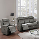 Contemporary Living Room Set, Horizontal And Vertical Tufting