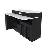 Kitchen Island With Extendable & Rotating Table