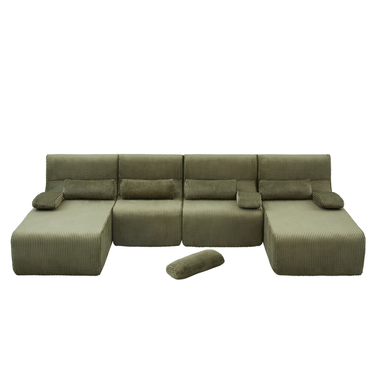 Oversized Sectional Sofa, Living Room Seating With Modular Design