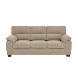 3 Seater Sofa With Padded Armrests And Triangular Leg