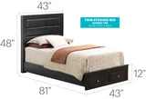 Elegant Storage Bed For Cozy Spaces