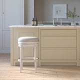 Rustic Elegance Backless Swivel Stool