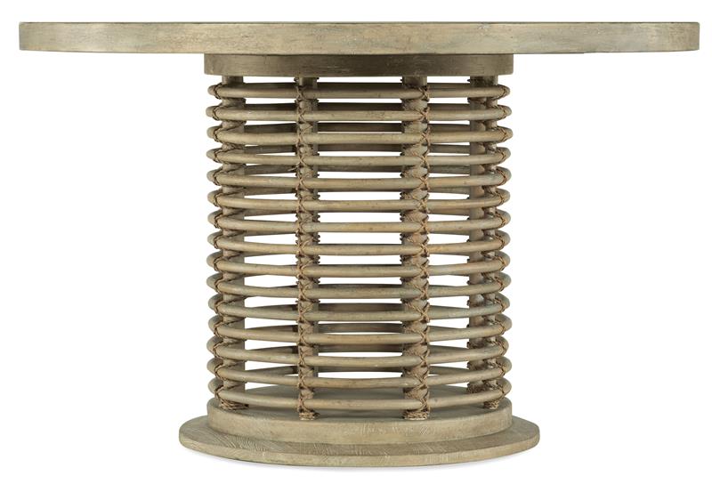 Surfrider 48in Rattan Round Dining Table - 6015-75203-80