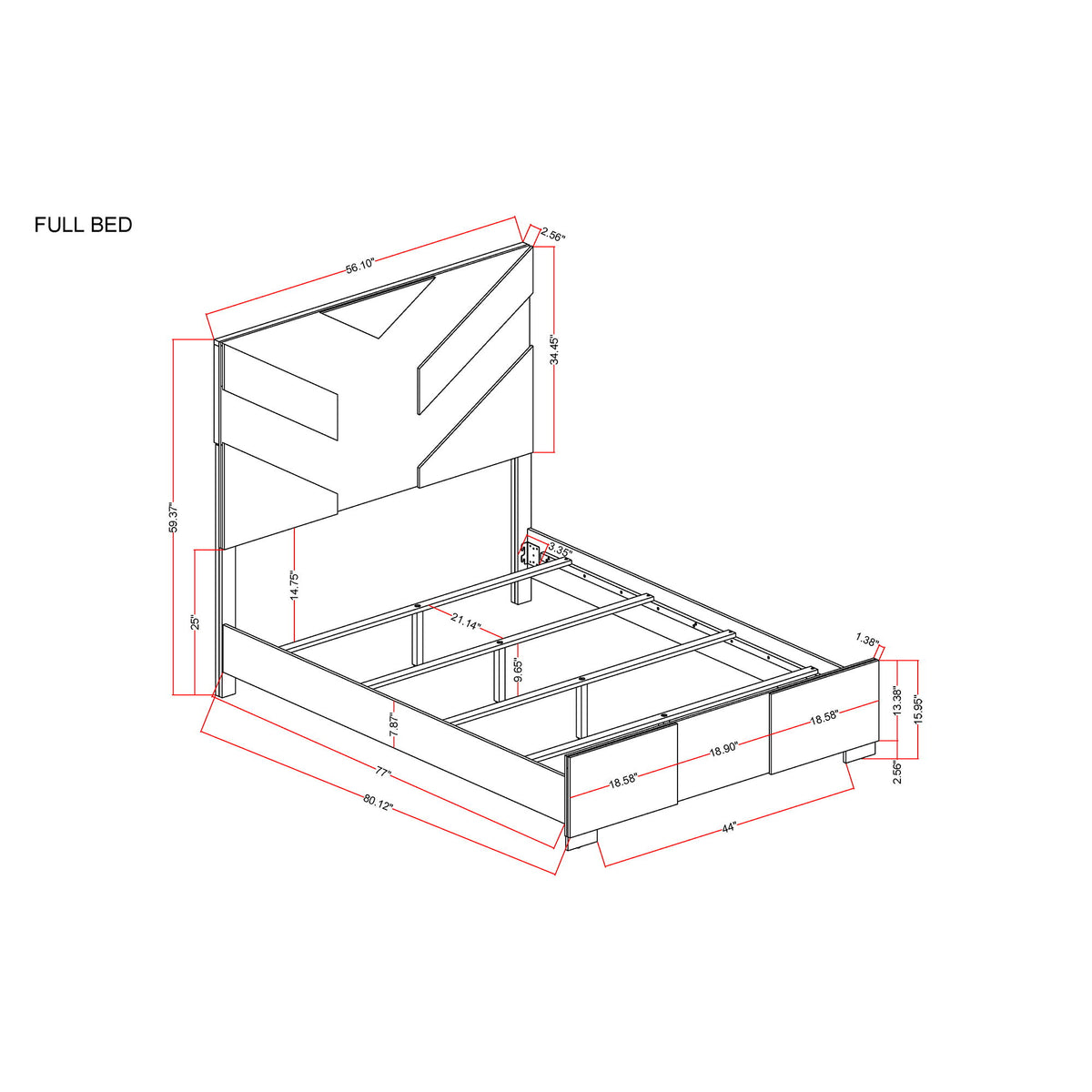 Prime - Bed With LED Headboard