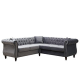 Streamline Modern L-Shaped Corner Sofa
