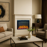 Built In Electric Fireplace With LED Flame Effects