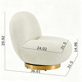 Patty - Swivel Chair - Ivory