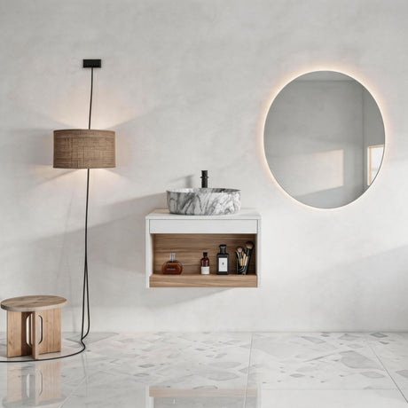 Floating Bathroom Vanity With Vessel Sink