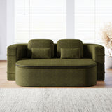 2 In 1 Foldable Sofa Bed With Multi Functional Blanket, Floor Lounge Sofa