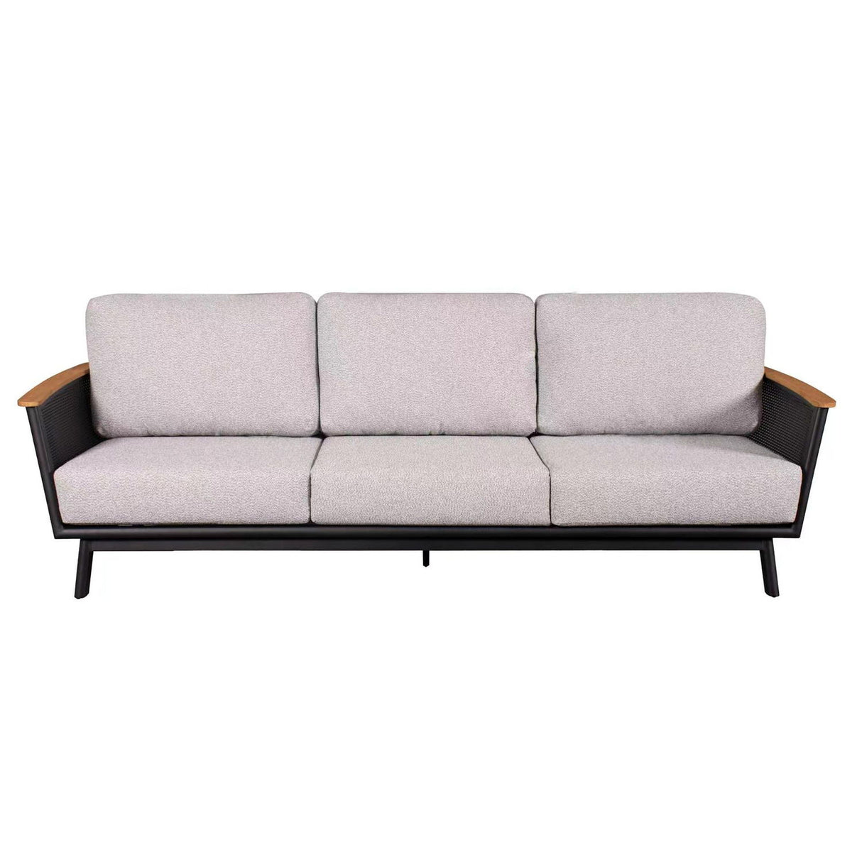 Sofa Set With Armrests - Black / Black Multi