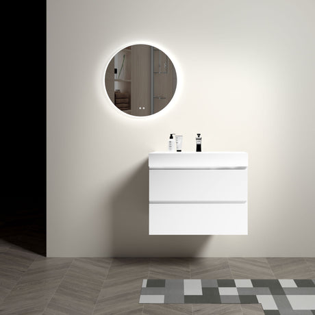 Alice - Bathroom Vanity With Large Storage, Sink, Wall Mounted