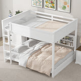 Bunk Bed With Storage Cabinets And USB Ports