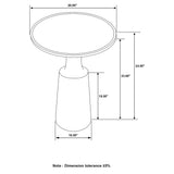 Pedestal Accent Table With Eco Friendly Base And Round Lipped Top - Brown