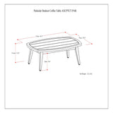 Parkside - Outdoor Coffee Table - Light Teak