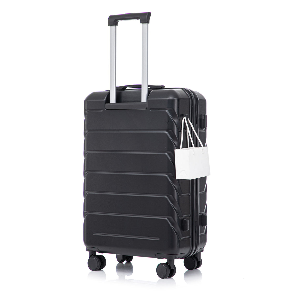 Hard Shell Luggage With Scratch Resistant Surface, 4 Wheels, Combination Lock & Side Hooks