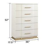 Lexington - 5 Drawer Chest - Beige