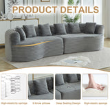 Sectional Sofa, Oversized 4 Seater With Deep Seat Design