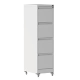 Drawer Metal Locking Vertical File Cabinet With Wheels Heavy Duty Lockable Storage
