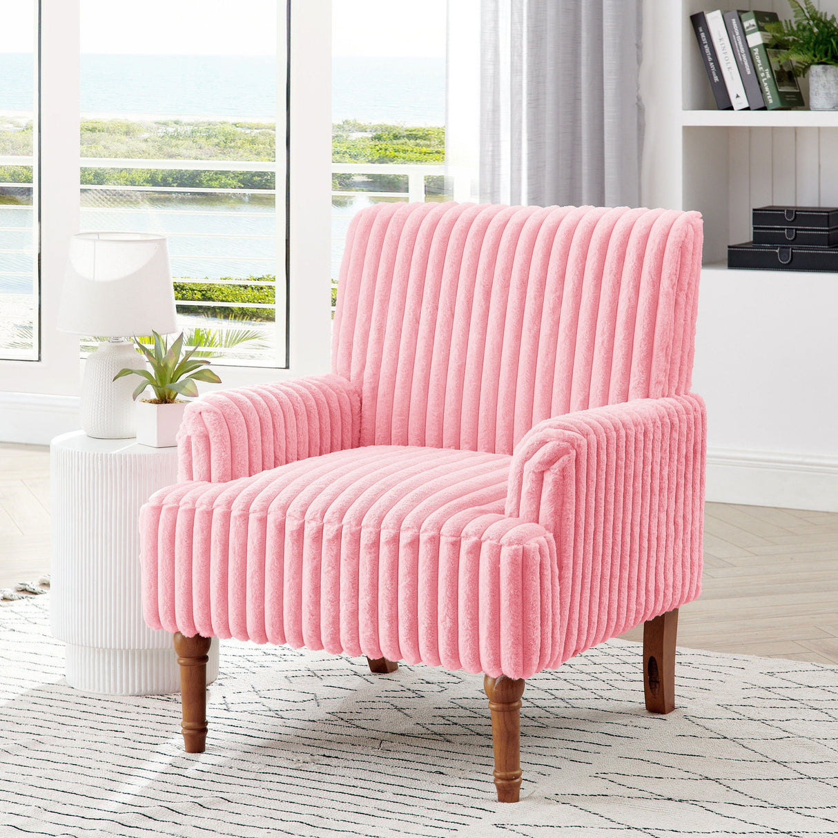 Accent Comfortable Upholstered Armchair For Living Room