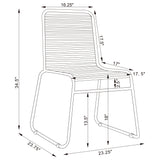 Jerome - Stackable Side Chair (Set of 2) - Charcoal