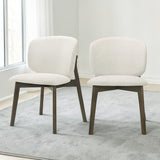 Mallin - Side Chair (Set of 2) - Gray / Walnut