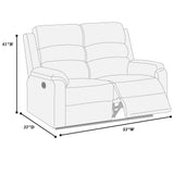 Modern Motion Loveseat